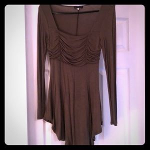 Olive green long sleeve shirt